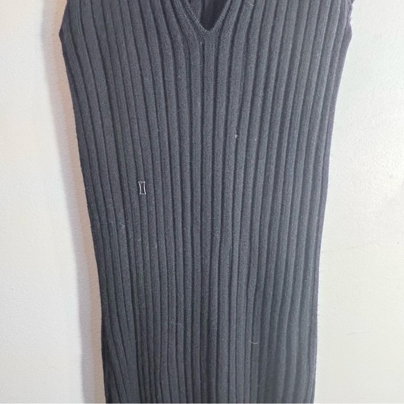 KIT and ACE Sz L Cyprus Market 100% Merino Wool Ribbed Back Keyhole Long Dress - Picture 11 of 13